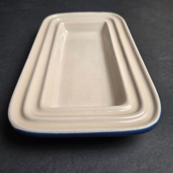 Le Creuset Cobalt Blue Butter Dish BOTTOM ONLY Replacement 18-21 - Picture 6 of 8